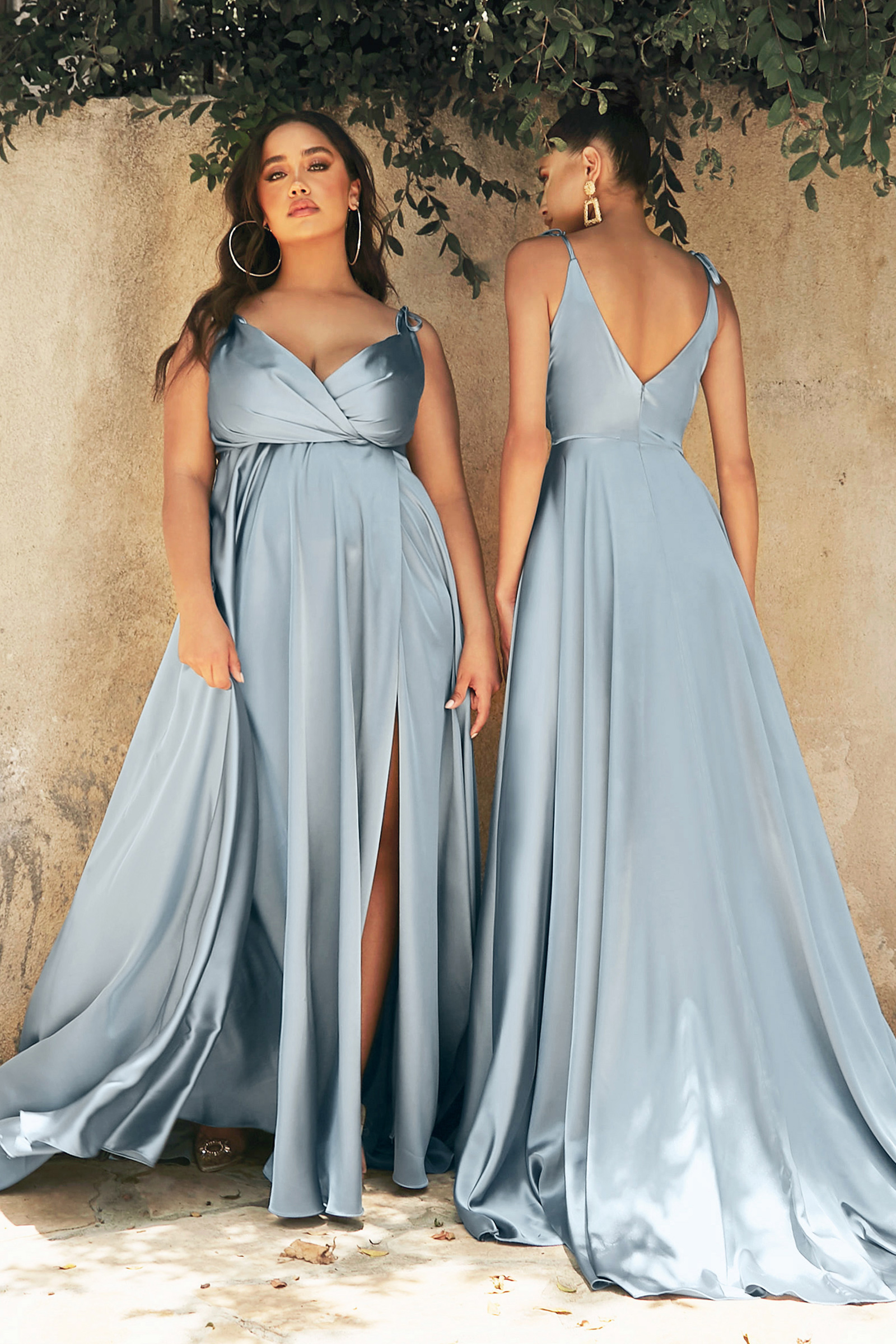 Wendy-Ann C501 bridesmaid or formal dress in dusty blue
