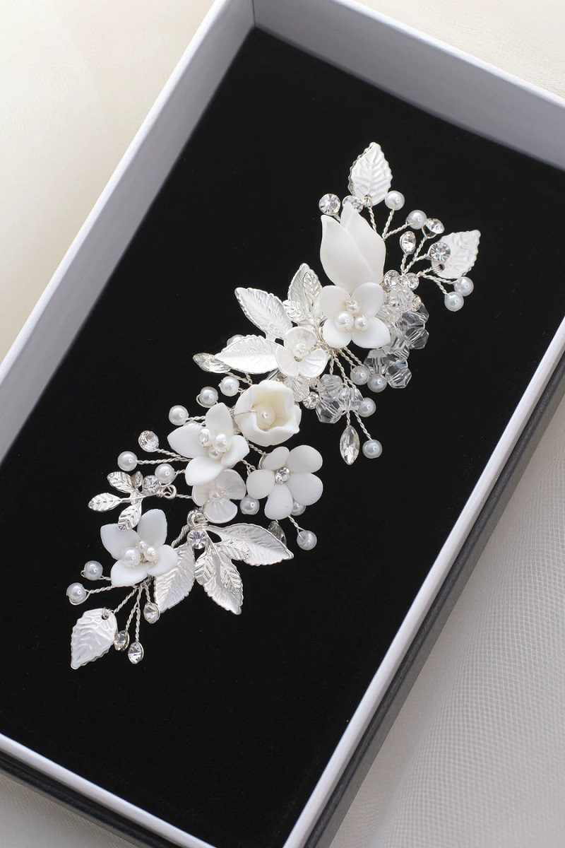 Marion Silver Hair Clip