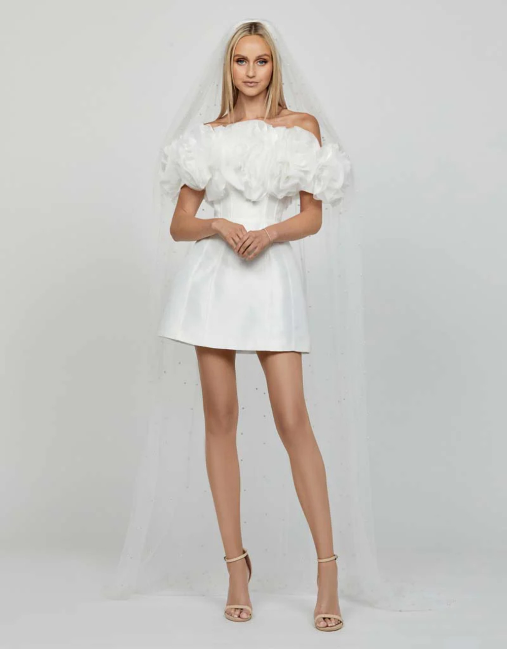 Bariano - Nikkita Ruffle Off Shoulder Mini BL65D17S