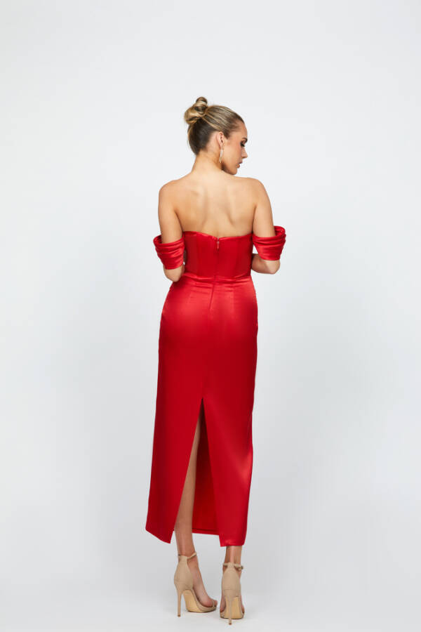 Elyse Off Shoulder Midaxi B74D50L - Image 2
