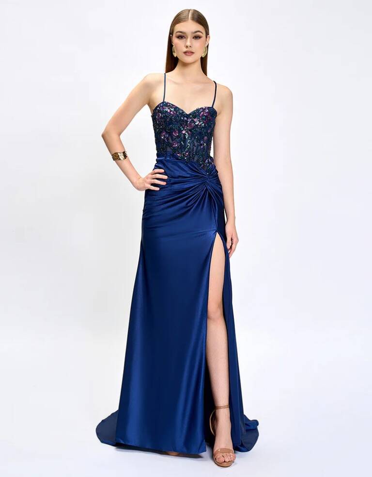 Nahdia Beaded Sequin Gown B81D28L
